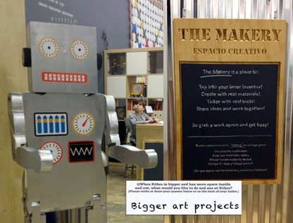 THE MAKERY is a place to bring creative ideas to life. Kids design, tinker, explore materials, and try out cool tech tools.