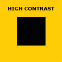 high contrast