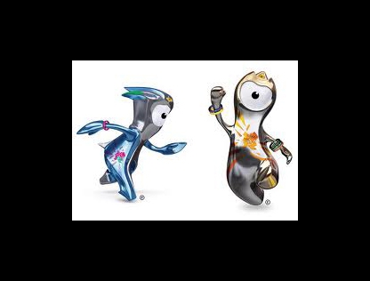 London mascots Mandeville and Wenlock 
